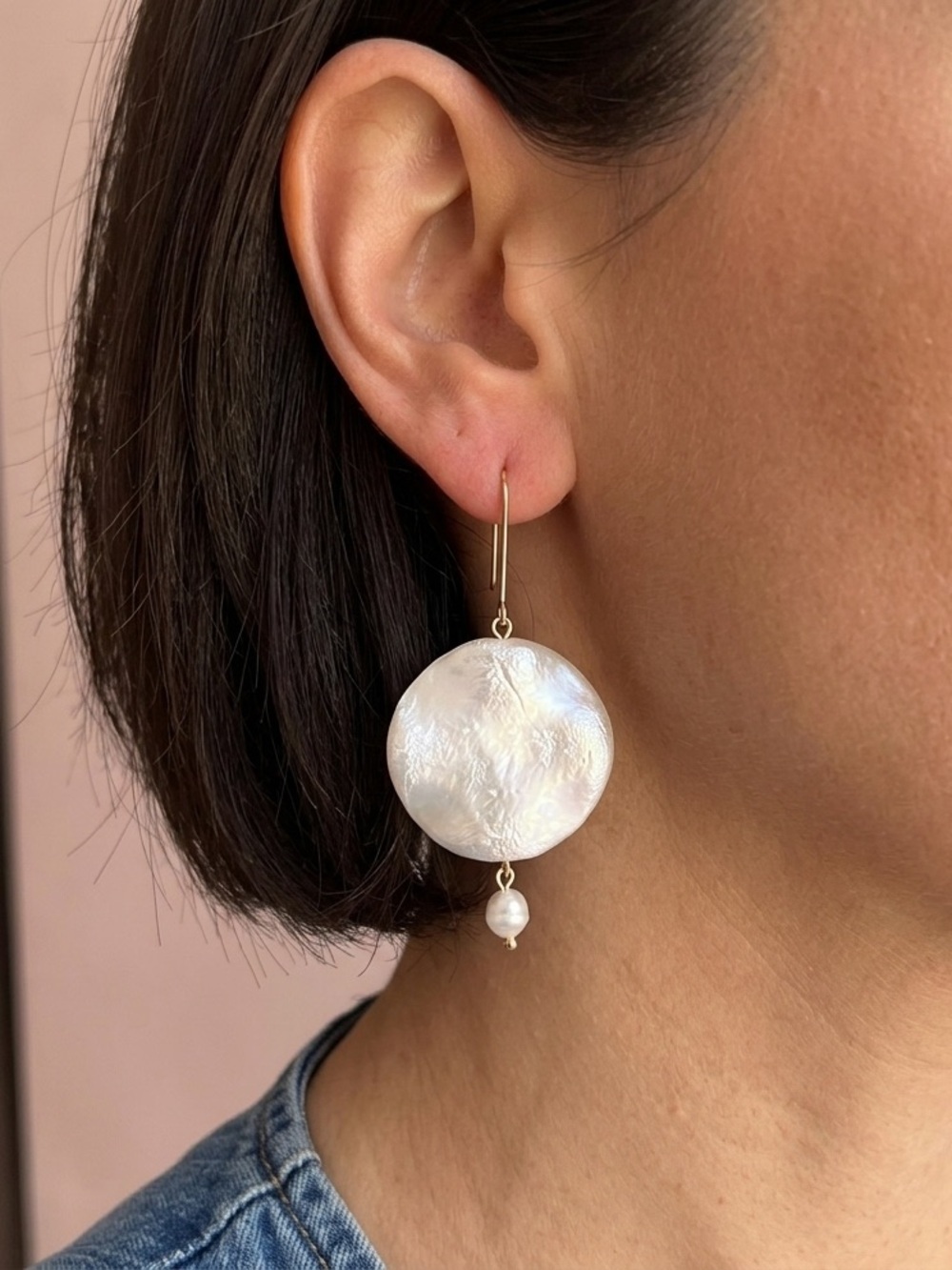 DROP Dangle Pearl Earrings